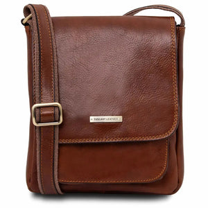 sac pour homme en cuir jimmy tl141107 marron - Tuscany Leather