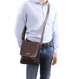 sac pour homme en cuir jimmy tl141107 marron - Tuscany Leather