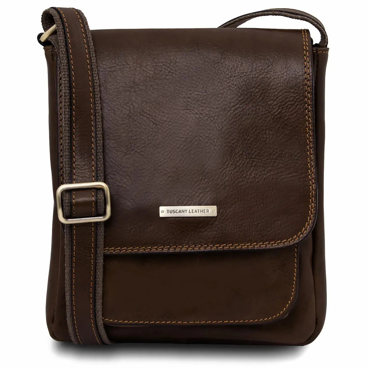 sac pour homme en cuir jimmy tl141107 marron foncé - Tuscany Leather