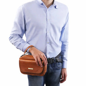 sacoche en cuir homme - naturel - ivan tl140849 Tuscany Leather
