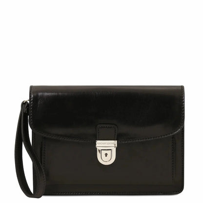 sacoche en cuir homme noir - max tl8075 - Tuscany Leather